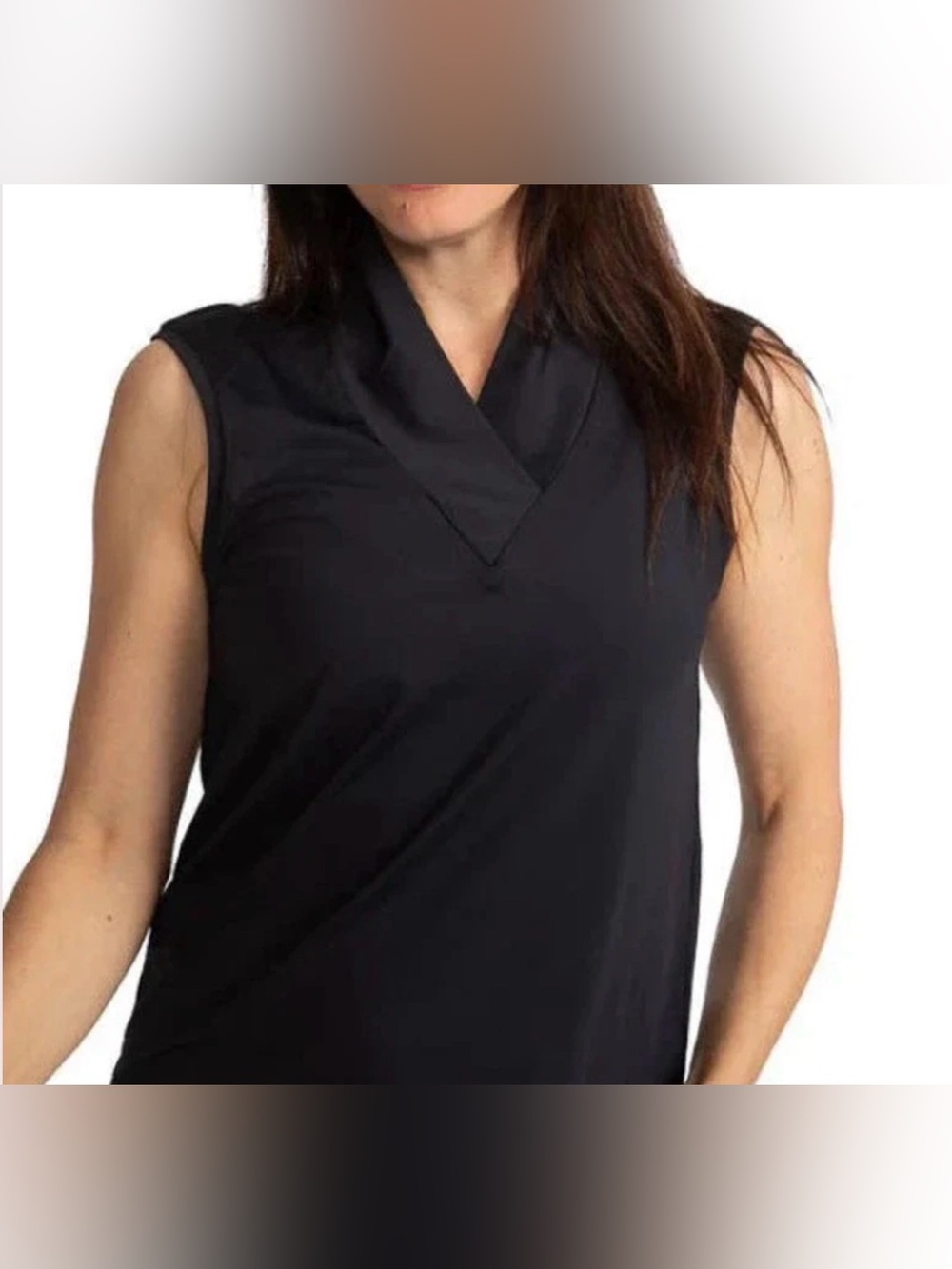Kinona XL Black Sleeveless V-Neck Tank Golf